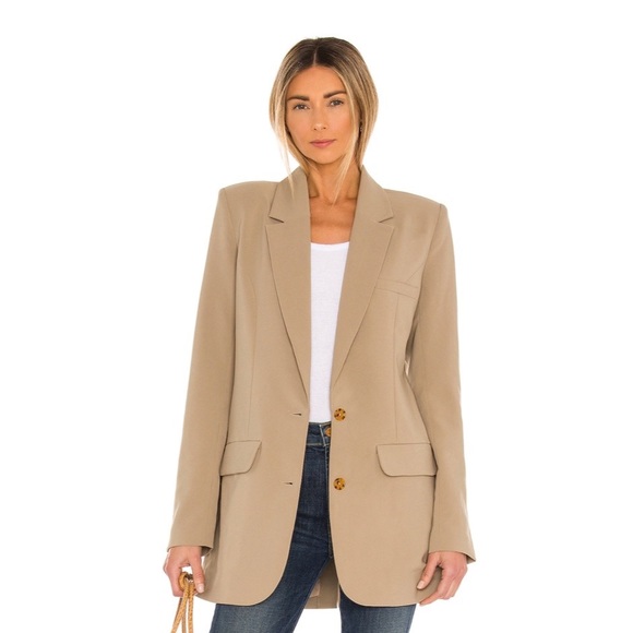 🆕 Song of Style Zella Blazer in Taupe Nude - REVOLVE - Picture 1 of 3